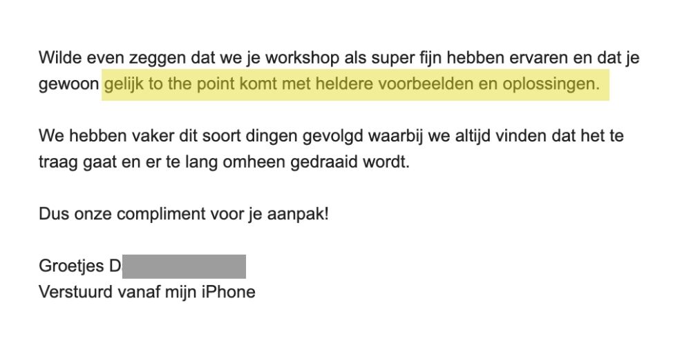 Ervaring van een ouder