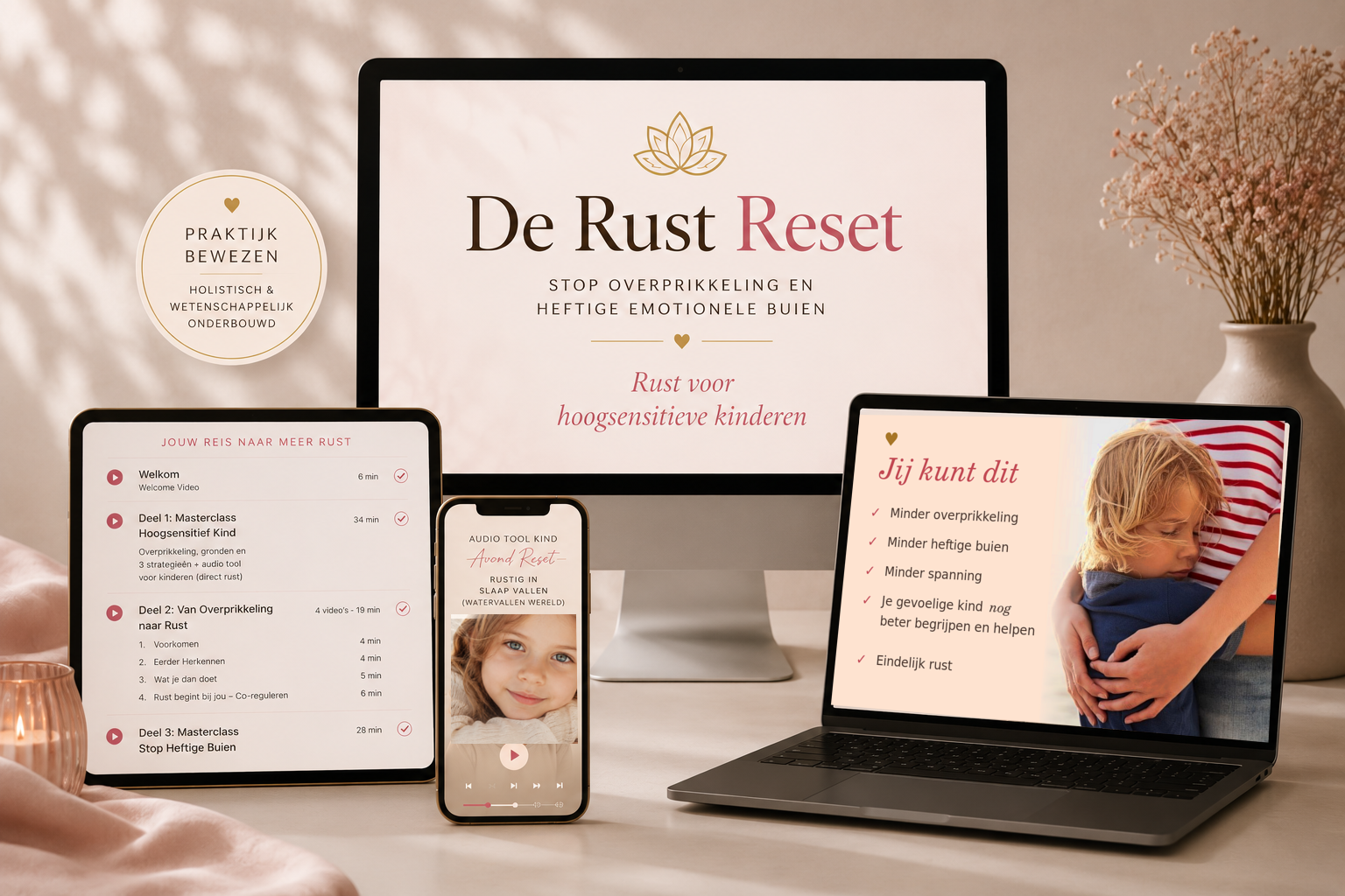 De Rust Reset cursus op al je apparaten